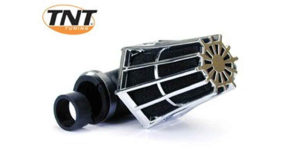 Luchtfilter R-Evo Tnt Ø28/35mm 90° Chroom/Zwart Must-Have