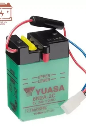 Accu 6n2a-2c Yuasa 6v-2.1ah Classic L70x47 H104 -geleverd met zuur Lage Kosten