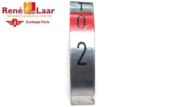 ZUNDAPP PLAATJE SCHAKELHANDLE 0-1-2 Shop Nu