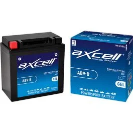 Accu axcell ab9-b/yb9-b sla/gel runner 180cc, vespa S, fly 4t, liberty 4t, lx 4t, runner Meest Verkocht