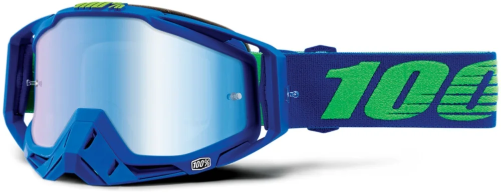 100% Racecraft Dreamflow Mirror Blue Goggle Crossbril Blauw Spiegellens Beste Prijs